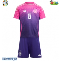 Tyskland Joshua Kimmich #6 Bortedraktsett Barn EM 2024 Kortermet (+ Korte bukser)